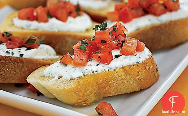 Cheese-and-Tomato Toasts