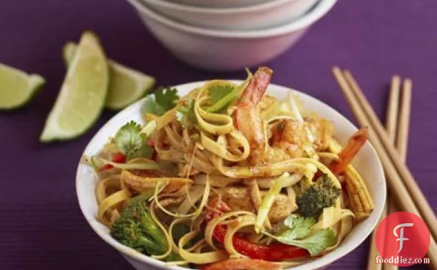 Superhealthy Singapore noodles