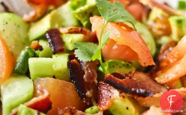 Bacon Avocado Salad With Bacon Dripping Dressing