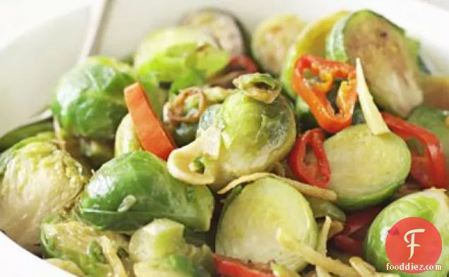 Spicy stir-fried sprouts