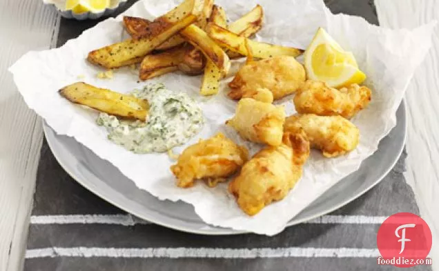 Scampi with tartare sauce