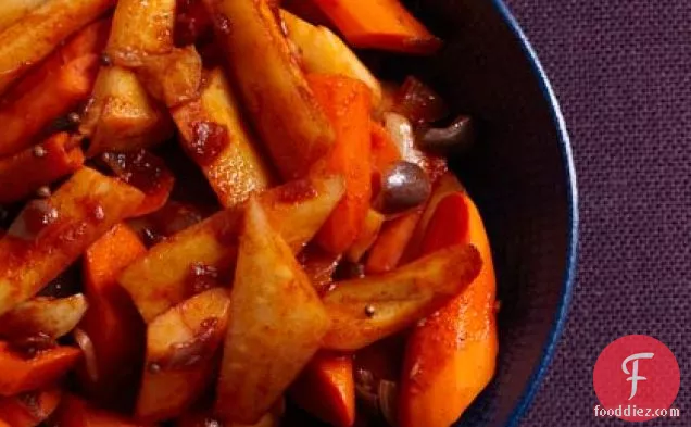 Braised Carrots and Parsnips