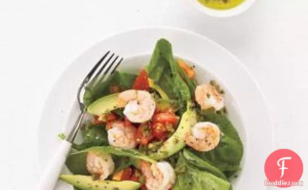 Spinach, Shrimp, And Avocado Salad Recipe