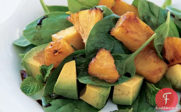 Roasted Pineapple and Avocado Salad