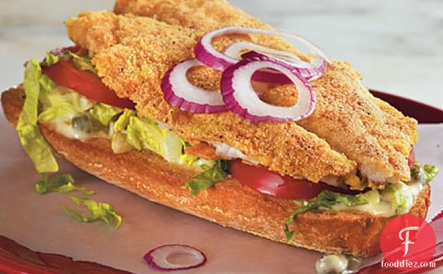 Oven-Fried Catfish Sandwiches