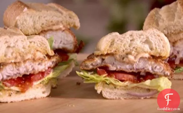 Catfish Sandwiches with Cajun Remoulade