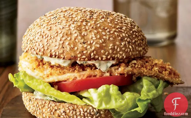 Crispy Fish Sandwiches with Herb Remoulade