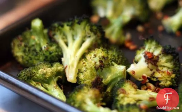 Roasted Broccoli With Garlic And Red Pepper