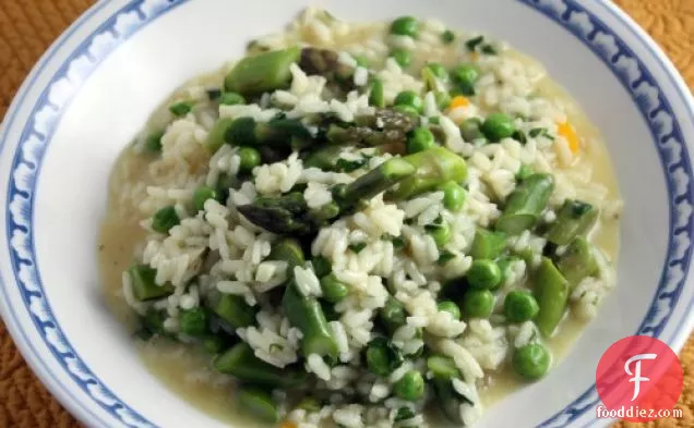 Asparagus Risotto With Orange Pepper And Orange