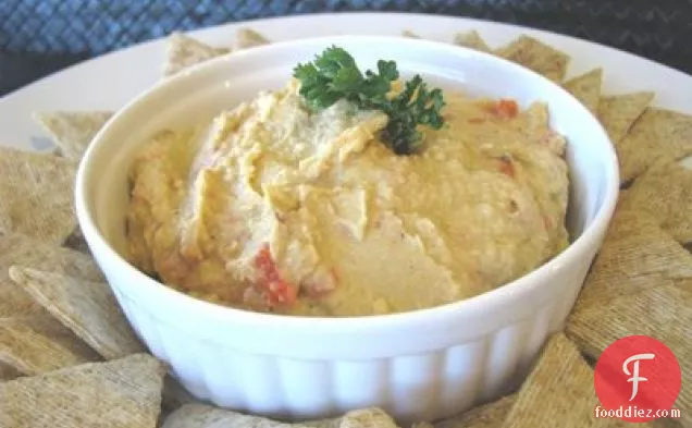 Roasted Garlic And Red Pepper Hummus