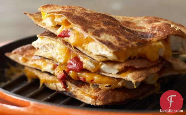 Rocco's Chicken And Red Pepper Quesadillas