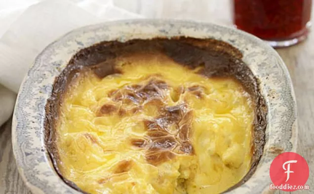 Slow-baked clotted cream rice pudding