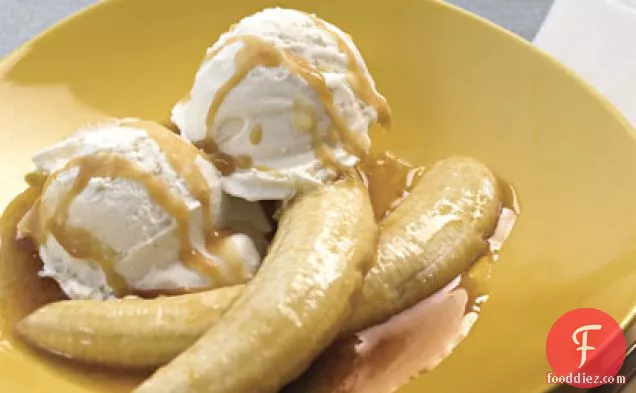 Tequila-Flambéed Bananas With Coconut Ice Cream