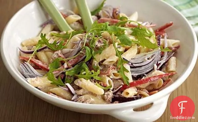 Hot pasta salad