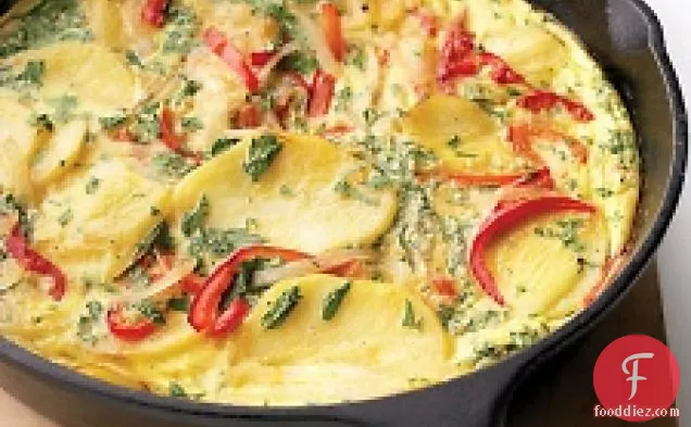 Spanish Tortilla With Bell Pepper