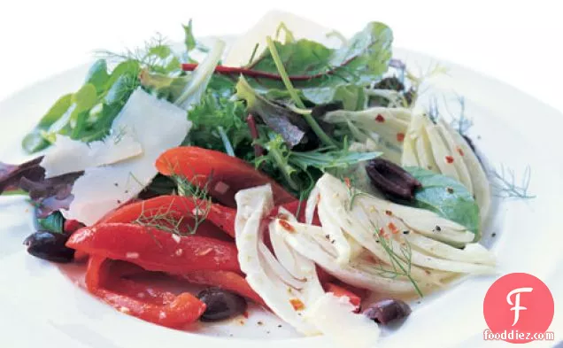 Roasted Red Bell Pepper And Fennel Salad