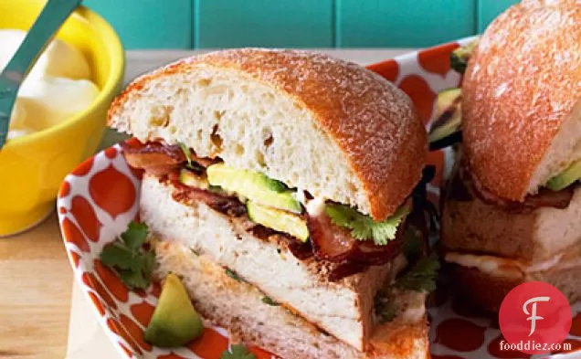 Grilled Tofu, Bacon, and Avocado Sandwiches