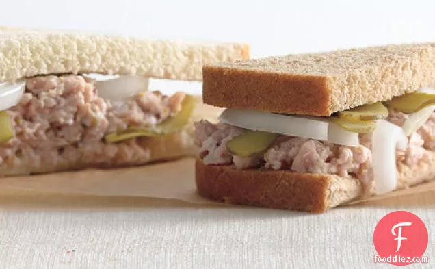 Deviled Ham and Pickle Sandwiches