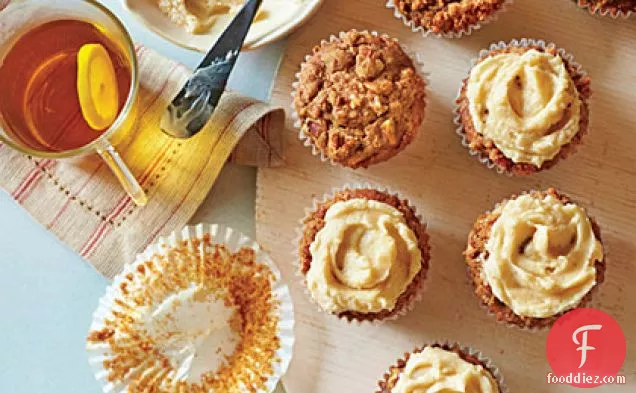 Gingerbread Muffins with Spiced Streusel and Spiced Hard Sauce