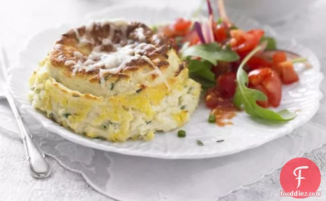 Twice-baked cheese soufflés
