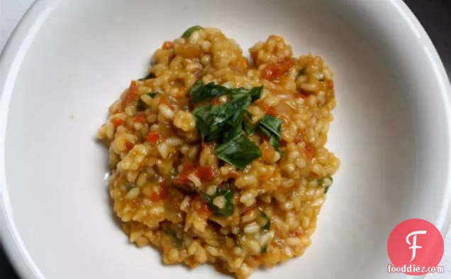 Smokey Red Pepper Risotto With Pimentón