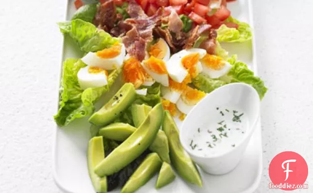 Cobb salad with buttermilk ranch dressing