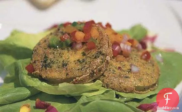 Kentucky Bibb Salad with Fried Green Tomatoes