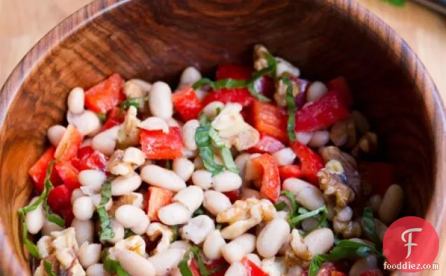 Cannellini, Red Pepper And Walnut Salad