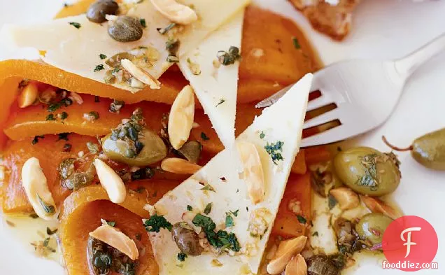Sweet Pepper Salad with Manchego and Almonds