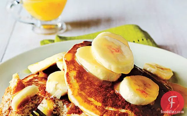 Whole-Wheat Buttermilk Pancakes with Orange Sauce