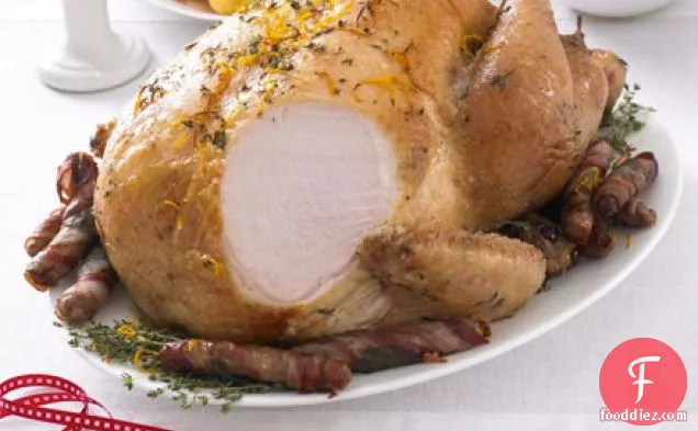 Christmas turkey with clementine & bay butter