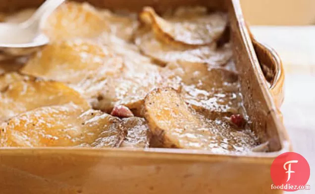 Ham and Gruyère Potato Gratin