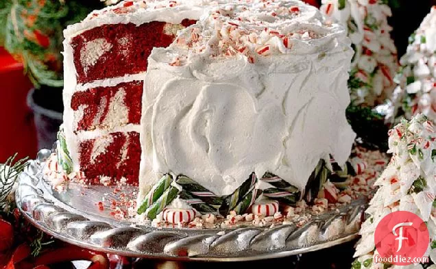 Red Velvet Peppermint Cake