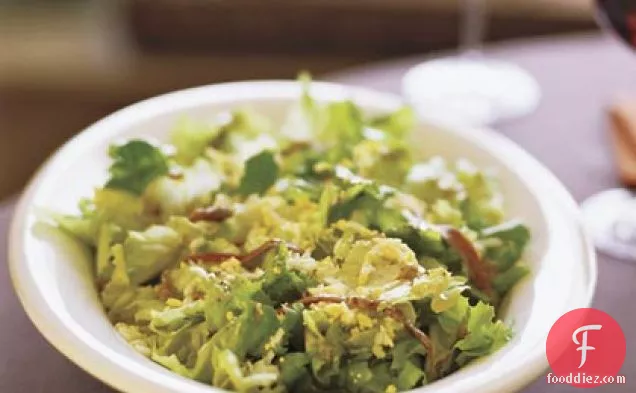 Escarole Salad with Chopped Egg and Anchovy Vinaigrette