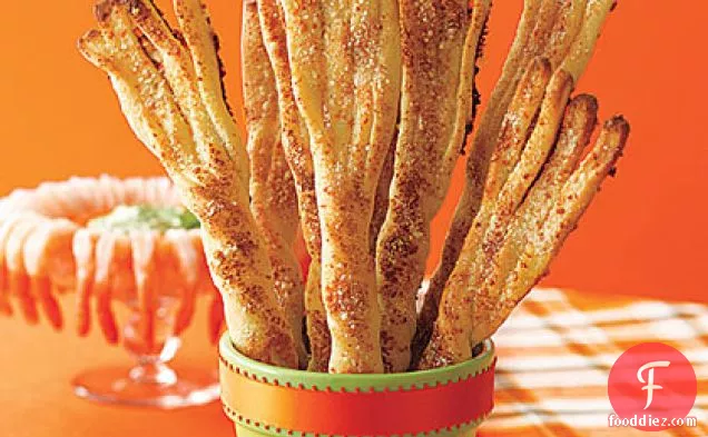 Parmesan Breadstick Broomsticks