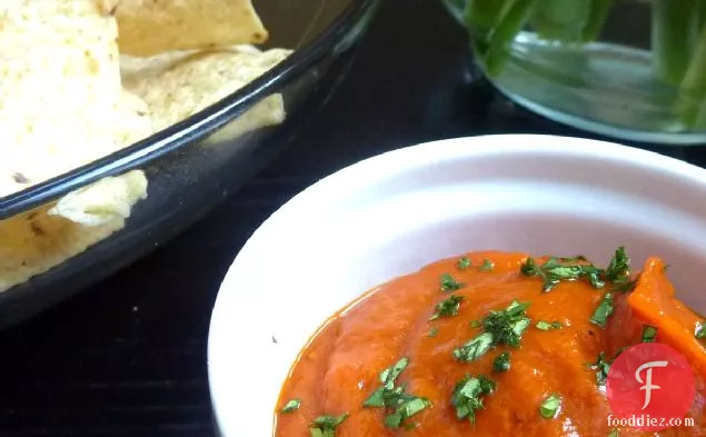 Roasted Red Pepper Dip With Cumin, Lime And Coconut Milk