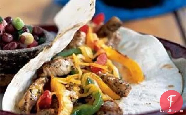 Spicy Pork-and-Bell Pepper Tacos