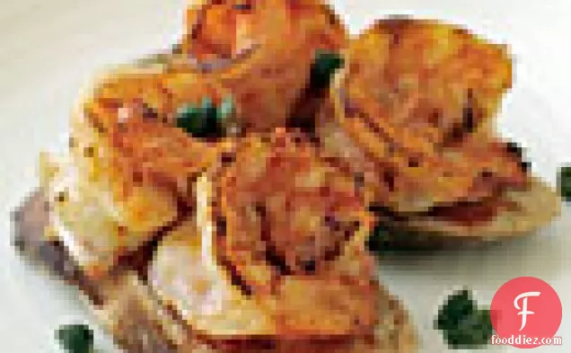 Red Pepper Rouille and Shrimp Toasts