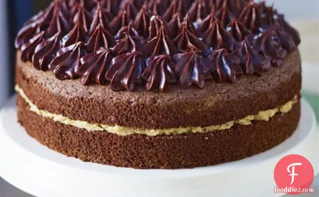 John Whaite's Chocolate chiffon cake with salted caramel butter cream