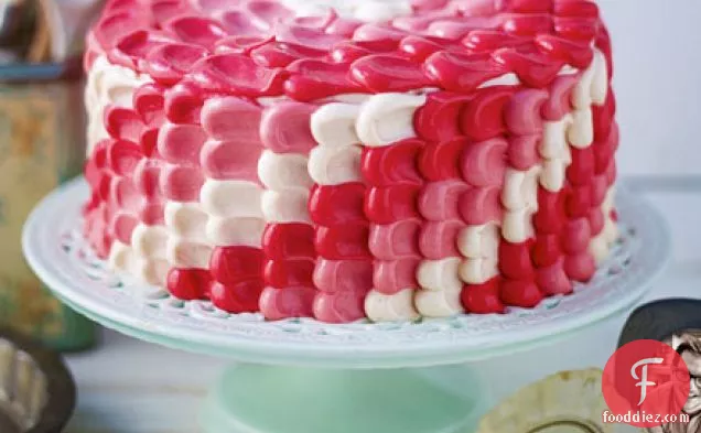 Edd Kimber’s Bakewell ombre cake