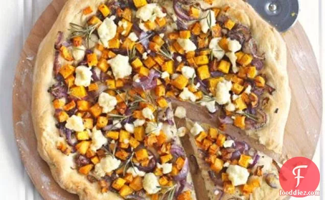 Butternut & rosemary pizza