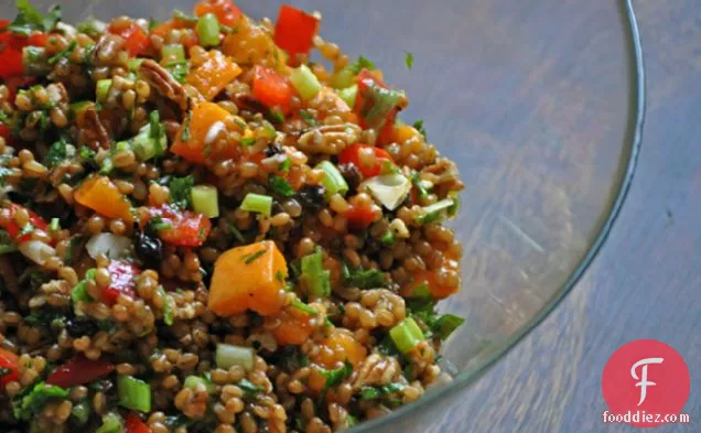 Wheat Berry Salad With Apricots And Green Onions