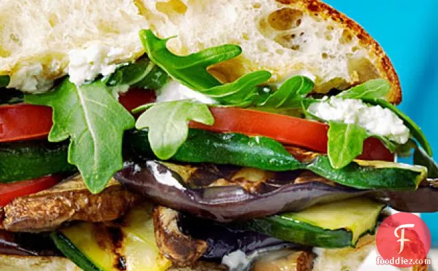 Grilled Mediterranean Vegetable Sandwiches