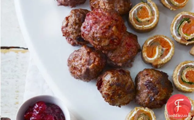 Swedish cranberry meatballs