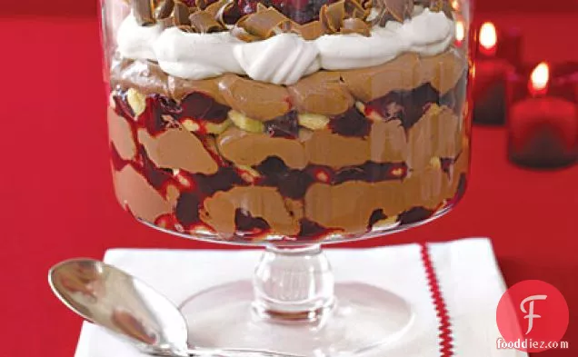Cranberry and Chocolate Trifle