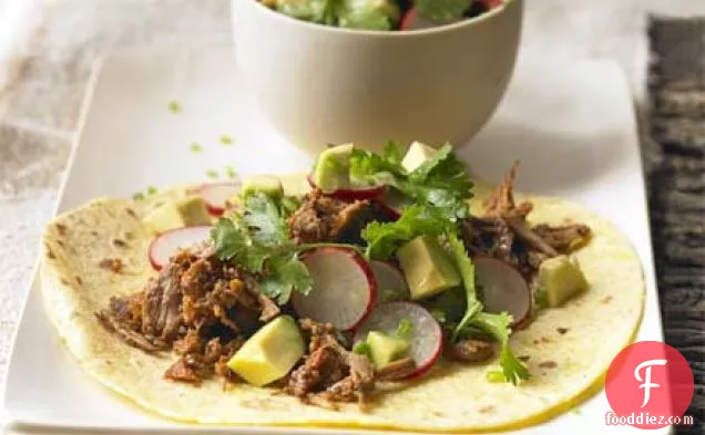 Pulled pork with Mexican almond mole sauce