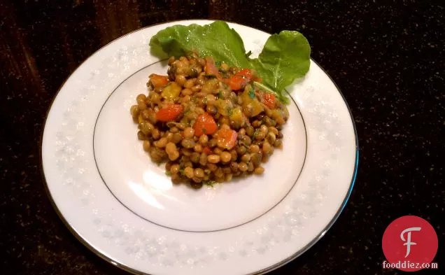 Lentil-red Pepper Salad