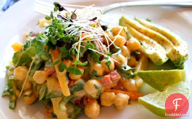 Garbanzo Bean Salad With Mexican Mango Dressing