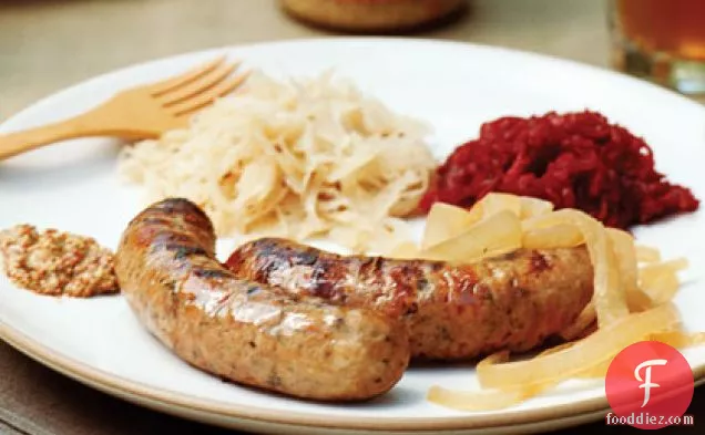 Grilled Beer-cooked Sausages