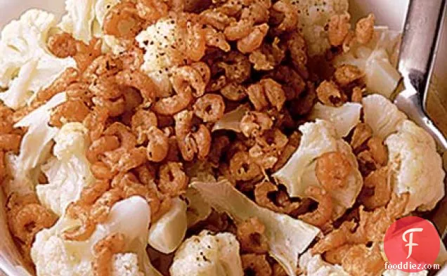 Cauliflower with shrimps
